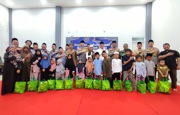 Harmoni Berkolaborasi, PWI dan IJTI Tangsel Gelar Santunan dan Buka Puasa Bersama