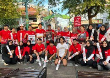 Ratusan Pemuda di Kawasan Malioboro Serukan Kawasan Tanpa Rokok