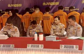 Polres Tangsel Tangkap 23 Tersangka Kejahatan Jalanan dan Curanmor Selama Maret–April 2025