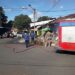 Setelah PKL Pasar Ciputat Ditertibkan, Damkar Tangsel Lakukan Penyiraman Area