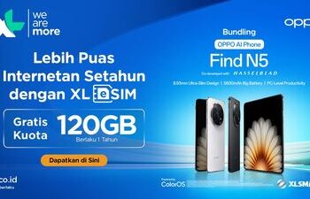 Lebih Ringkas, Lebih Pintar: XLSMART Hadirkan eSIM Eksklusif untuk OPPO Find N5 & Galaxy Tab S10 FE/+