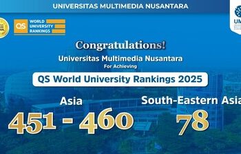Universitas Multimedia Nusantara Raih QS Rank Asia 451 – 460 dan Ranking 78 di Asia Tenggara