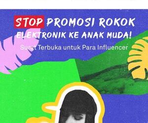 13 Organisasi Sipil Serukan Penghentian Promosi Rokok Elektronik oleh Influencer