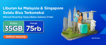 XLSMART Hadirkan Paket Roaming Super Jumbo 100GB: Liburan ke Singapura & Malaysia Makin Nyaman