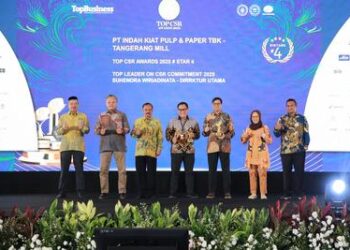 Kukuhkan Peran Strategis CSR dalam Pembangunan Nasional, PT IKPP Tangerang dan Tiga Unit Usaha APP Group Raih Penghargaan TOP CSR Awards 2025