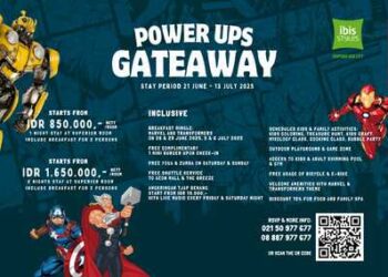 Power Ups Gateaway: Menginap saat Liburan Sekolah Bertema Superhero di ibis Styles Serpong BSD City 21 Juni – 13 Juli 2025