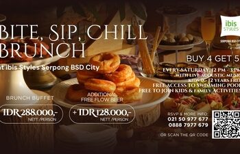 ibis Styles Serpong BSD City Luncurkan “Bite, Sip, Chill Brunch”, Nikmati Sensasi Brunch Buffet Setiap Sabtu
