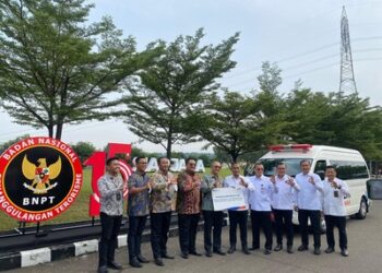 BRI BO Bogor Dewi Sartika Serahkan CSR Ambulance ke BNPT