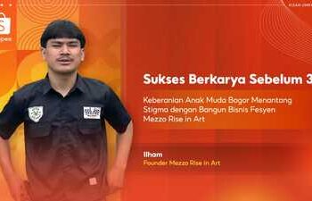 Sukses Berkarya Sebelum 30: Keberanian Anak Muda Bogor Menantang Stigma Lewat Bisnis Fesyen Mezzo Rise in Art di Shopee