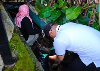 Pilar Bersama Masyarakat Lakukan Bersih-Bersih Sampah di Situ Pondok Jagung Tangsel