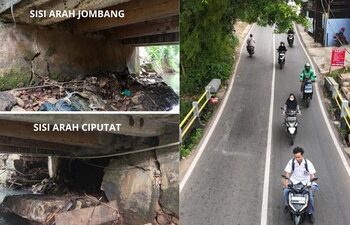 Dinas SDABMBK Tangsel Tangani Cepat Kerusakan Jembatan Merpati Raya