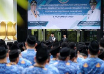 Lantik 856 PPPK Paruh Waktu Tangsel, Benyamin: Tunjukkan Kinerja Terbaik