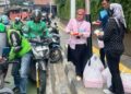 BRI KC Pancoran Berbagi Makanan Jumat Berkah