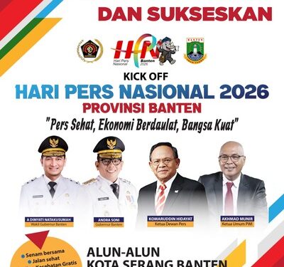 PWI Matangkan Kick Off HPN 2026 Banten, Jalan Sehat Bersama Kapolri dan Gubernur Siapkan Hadiah Wah