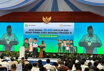 BRI Region 7 Jakarta 2 Hadiri Acara Akad Massal 26.000 KPR FLPP dan Serah Terima Kunci Bersama Presiden RI