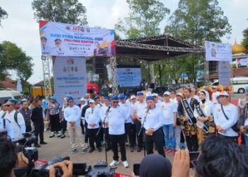 Kick Off HPN 2026 di Banten Berlangsung Meriah, Hadirkan Jalan Santai Kapolri, Doorprize Motor, hingga Pengurus PWI Pusat