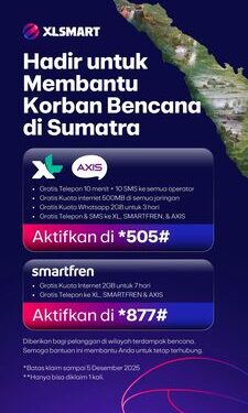 Percepatan Pemulihan Jaringan & Layanan Gratis untuk Pelanggan Terdampak Banjir di Sumatra