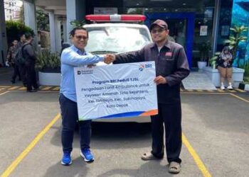 BRI KC Depok Salurkan TJSL Berupa Ambulance Untuk Yayasan Amanah Tirta Sejahtera