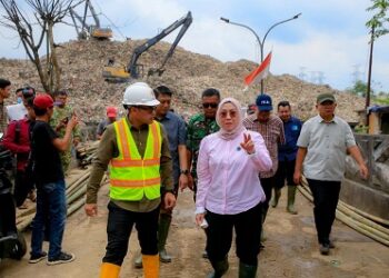 Pilar Dampingi KLH Tinjau TPA Cipeucang, Penataan dan Pengelolaan Sampah Tangsel Sesuai Aturan Pusat