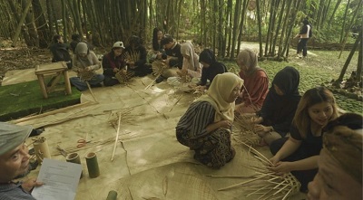 Srawung Pring Perkuat Ekonomi Kreatif Desa Lewat Edukasi Bambu