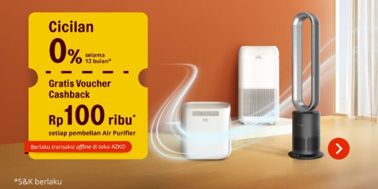 AZKO Pondok Cabe Hadirkan Solusi Udara Sehat: Promo Cashback Rp100 Ribu untuk Koleksi Air Purifier Terlengkap