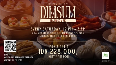 ibis Styles Serpong BSD City Hadirkan “Dimsum Hangover”, Dimsum All-You-Can-Eat Setiap Sabtu