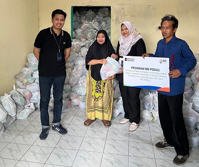 BRI BO Tambun Salurkan TJSL Berupa 5.000 Paket Sembako