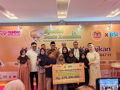 Ramadan Lebih Bermakna: HokBen Hadirkan Bento Ramadan & 4.500 Anak Yatim Berbuka Bersama di 41 Gerai HokBen Seluruh Indonesia