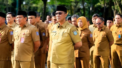 Pemkot Tangsel Gelar Apel dan Halalbihalal, Benyamin Tekankan Kebersihan dan Efisiensi Anggaran