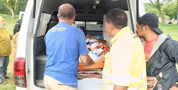 Bantuan Helikopter NHM Peduli Antar Pasien dari Tobelo ke Manado