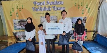 BRI Mabes TNI Cilangkap Bagikan Sembako ke Yayasan Fadhilah Ihsan Cipayung