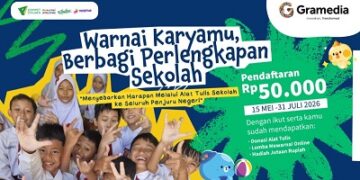 Gramedia Ajak Anak dan Keluarga Berbagi Melalui Lomba Mewarnai “Warnai Karyamu”, Berbagi Perlengkapan Sekolah