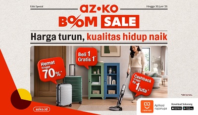 AZKO BOOM SALE Kembali Hadir! AZKO Bintaro Jaya Exchange (BXC Mall) Bawa Kabar Baik untuk Wujudkan Hidup Lebih Berkualitas