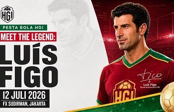 Legenda Sepak Bola Dunia Luís Figo Bakal Meriahkan Puncak Pesta Bola HGI 2026 di Jakarta pada 12 Juli 2026