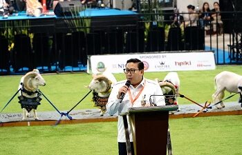 Pertama di Indonesia, Seni Ketangkasan Domba Garut Tampil di Panggung Internasional Indo Livestock 2026