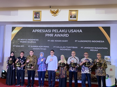Dukung Penguatan Keamanan Pangan Nasional, Sasa Raih PMR Award dari BPOM