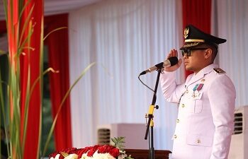 Penurunan Bendera Merah Putih HUT ke-81 RI di Tangsel, Pilar: Generasi Muda Harapan Bangsa
