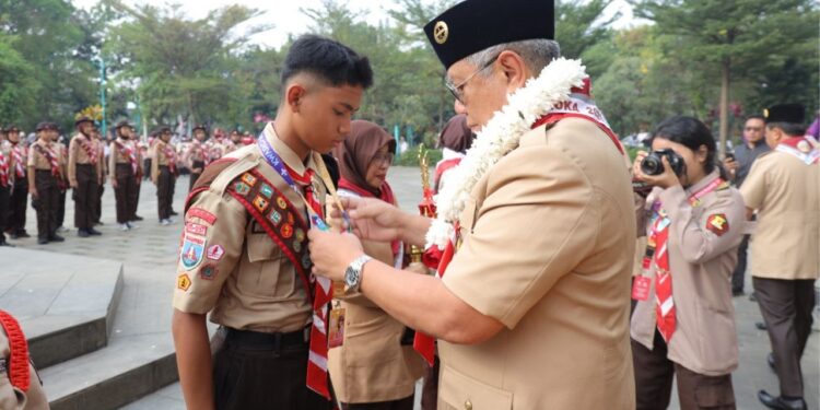 Bulan Bakti Pramuka 2026 Dibuka, Tangsel Siapkan Generasi Berkarakter Lewat Prasiaga