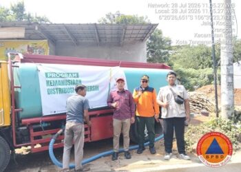 Kemarau Panjang, Pemkot Tangsel Salurkan 339.200 Liter Air Bersih untuk Warga Terdampak Kekeringan