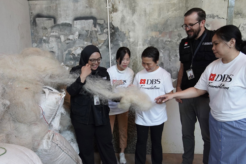 Sulap Jaring Ikan dan Limbah Pertanian, DBS Foundation Dorong Ekonomi Sirkular