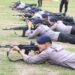 satbrimob polda banten latihan menembak