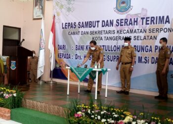 sutan suprianto resmi jadi camat serpong utara