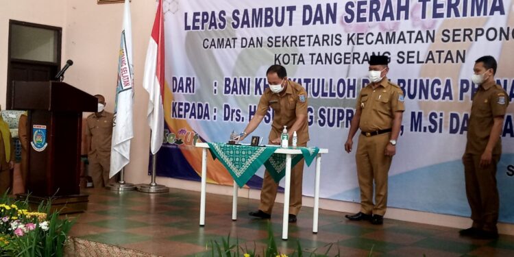 sutan suprianto resmi jadi camat serpong utara