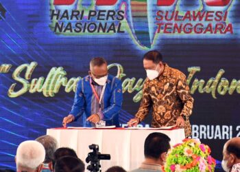 menpora amali berani hadir saat hari pers nasional di kendari