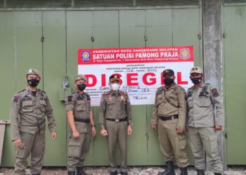 Diduga Tak Miliki Ijin Bangunan, Ruko di Pamulang Tangsel Disegel Pol PP