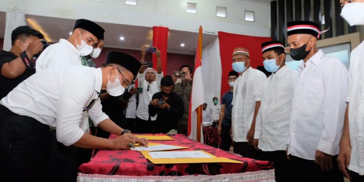 Cabut Bai’at Massal mantan anggota NII di Dharmasraya, Kadensus 88 AT Polri: Jumlah Paling Besar hari ini yang Dilakukan