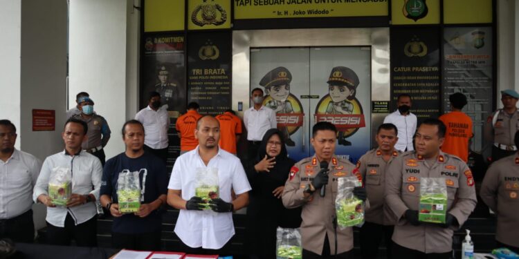 Polres Tangsel Berhasil Amankan Peredaran Gelap 6.330,49 Gram Narkotika Jenis Shabu