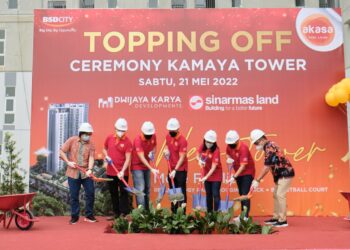 Sinar Mas Land Gelar Topping Off Tower Kamaya di Apartemen Akasa Pure Living BSD City