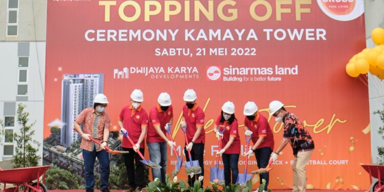 Sinar Mas Land Gelar Topping Off Tower Kamaya di Apartemen Akasa Pure Living BSD City
