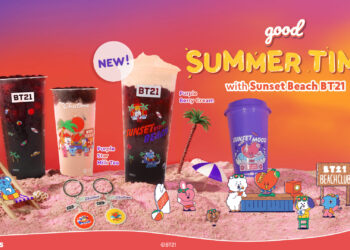 Chatime Rilis Merchandise Spesial Terbaru BT21Good Summer Time with Sunset Beach BT21
